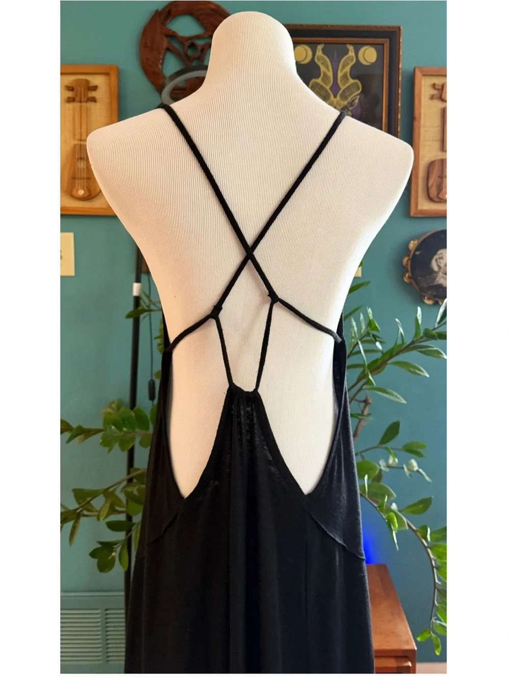 Free People Beach Eros Maxi Dress Black SZ S NWOT